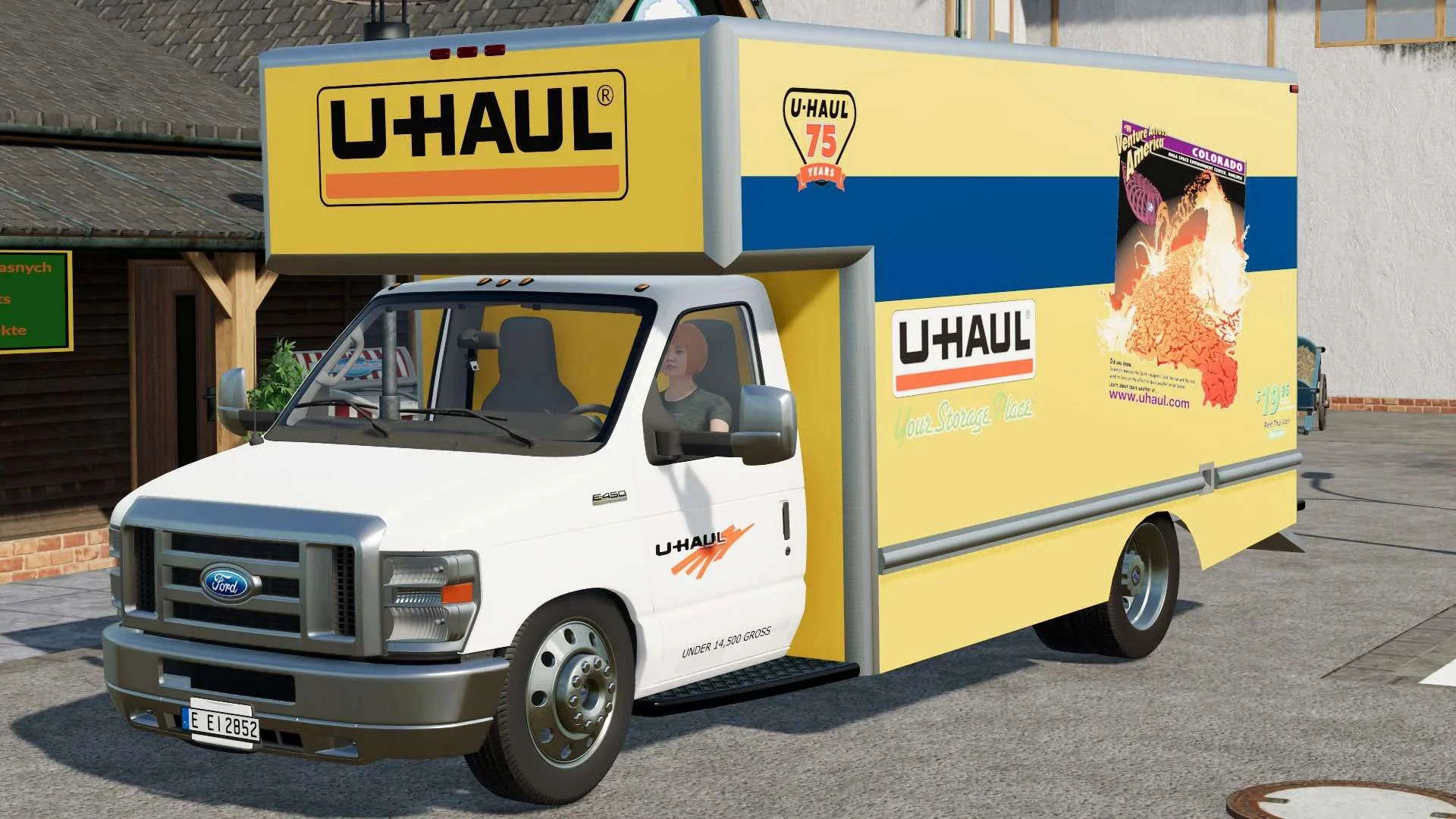 2016 Ford E450 Cargo Truck v1.0 FS22 FS22 Mod Free Download