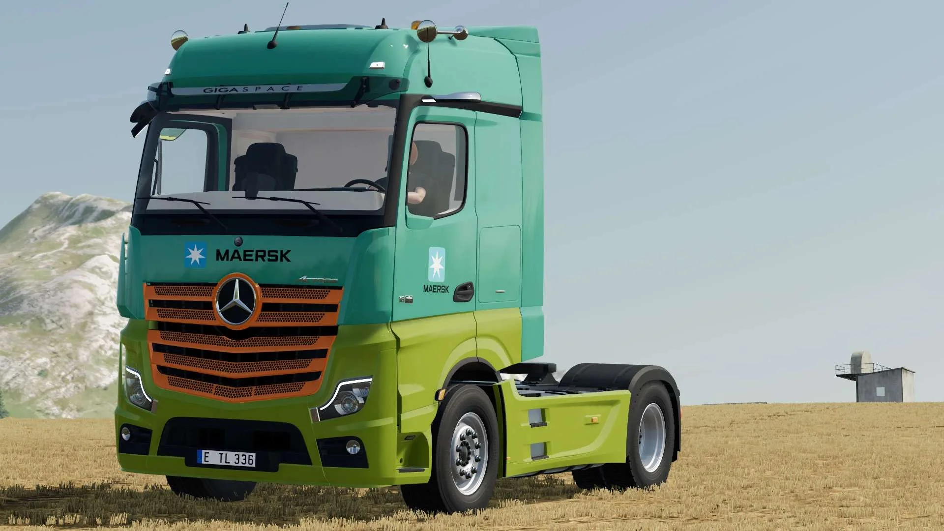 2020 Mercedes Benz Actros MP5 Maersk Group v1.0 FS22 FS22 Mod Free Download