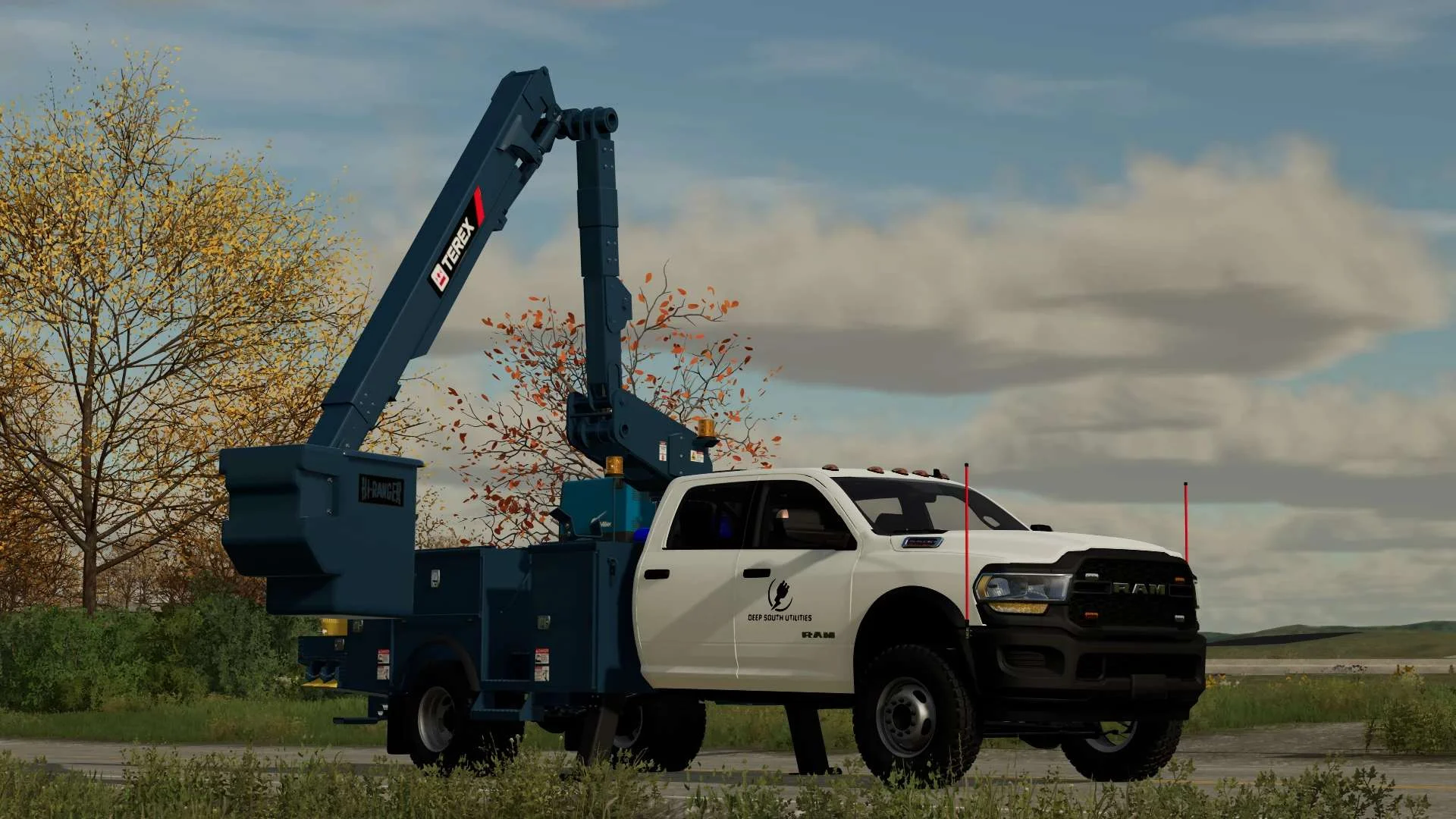 2020 Ram 5500 Bucket Truck v1.0 FS22 FS22 Mod Free Download