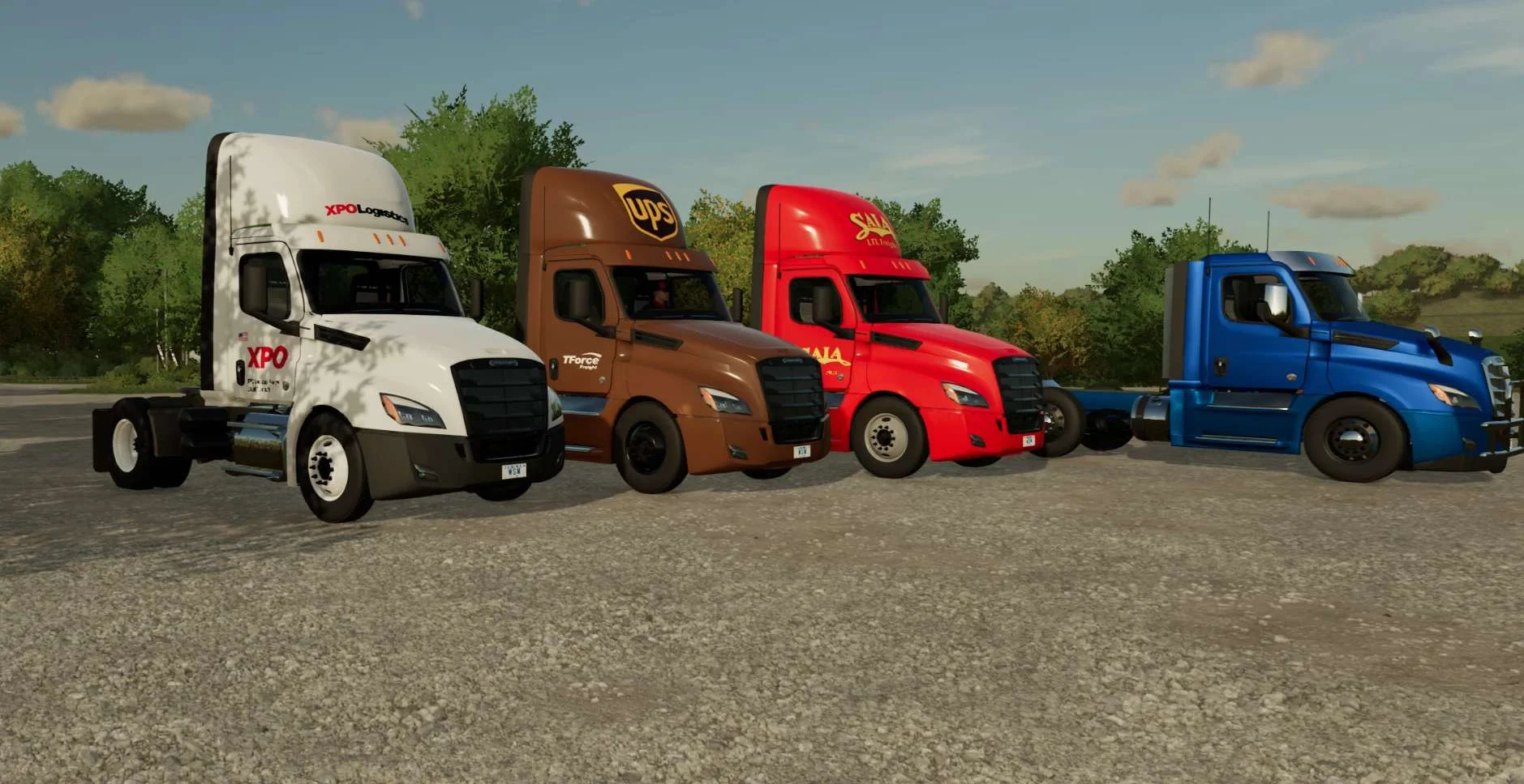 2022 Freightliner Cascadia Day Cab v1.0 FS22 FS22 Mod Free Download