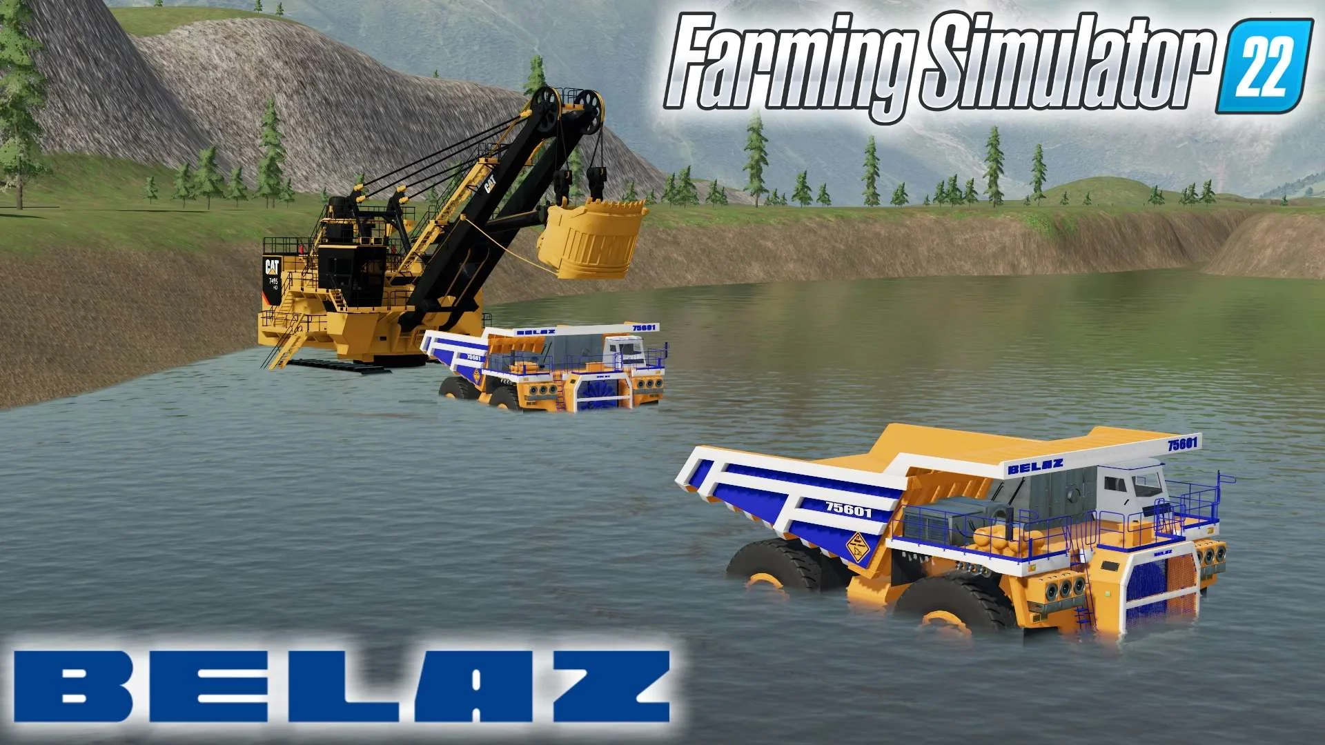 Belaz 75601 Mining Truck V1.0 FS22 FS22 Mod Free Download
