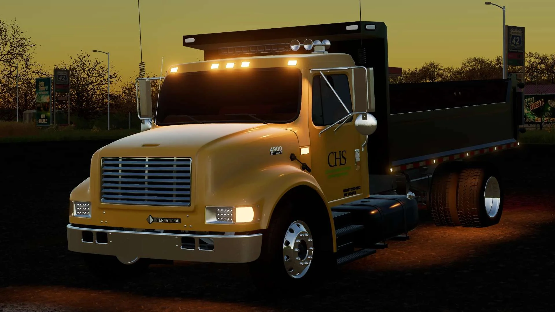 Dump Truck International 4900 v1.1 FS22 FS22 Mod Free Download