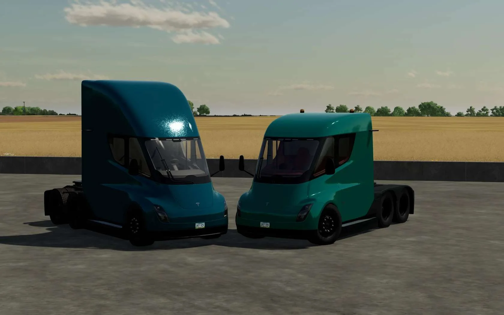 EDM FS22 TESLA SEMI TRUCK V1.1 FS22 FS22 Mod Free Download