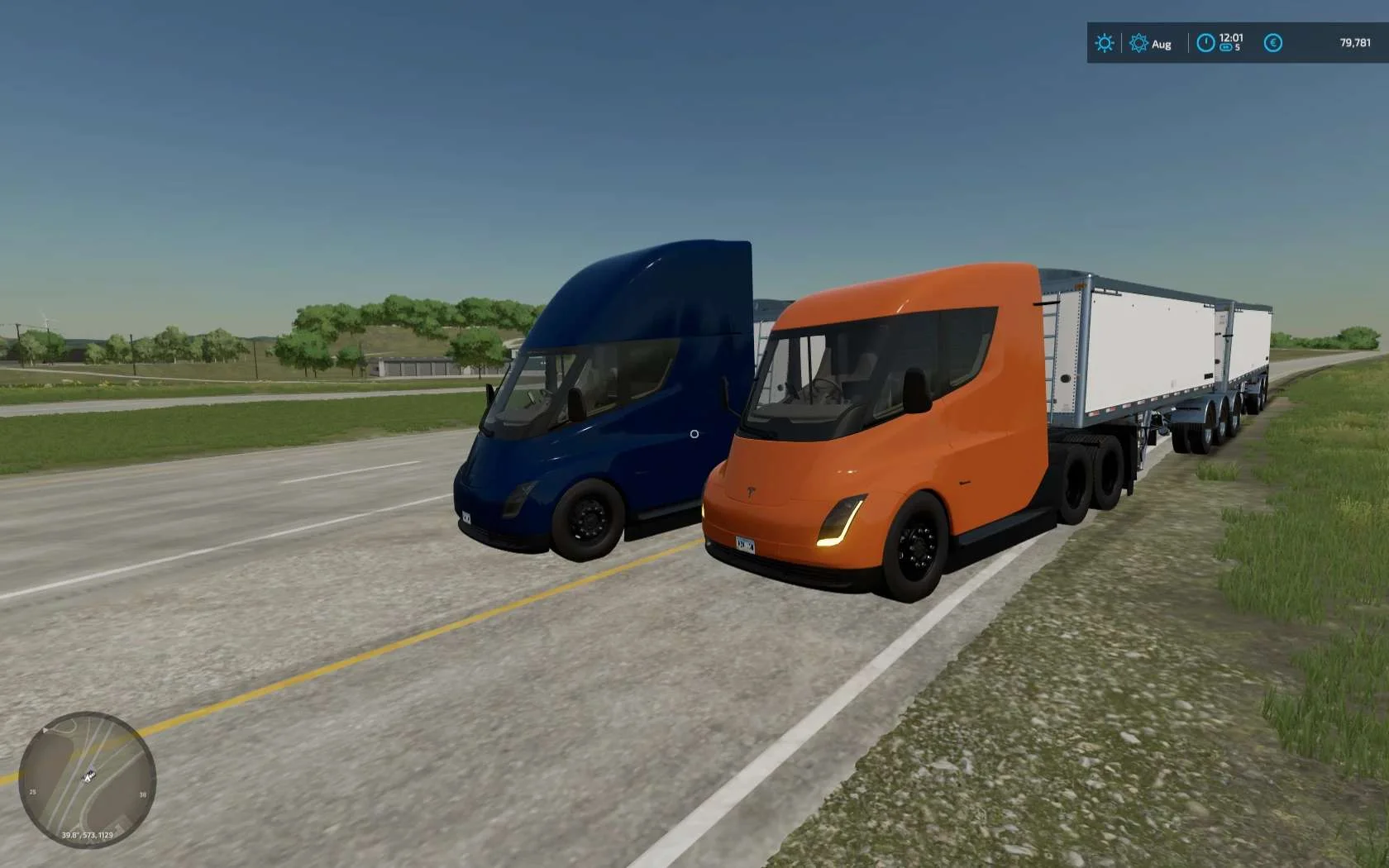 EDM Tesla Semi Truck v1.0 FS22 FS22 Mod Free Download