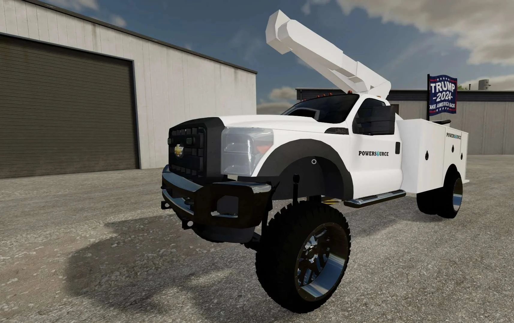 F550 bucket truck v1.0 FS22 FS22 Mod Free Download