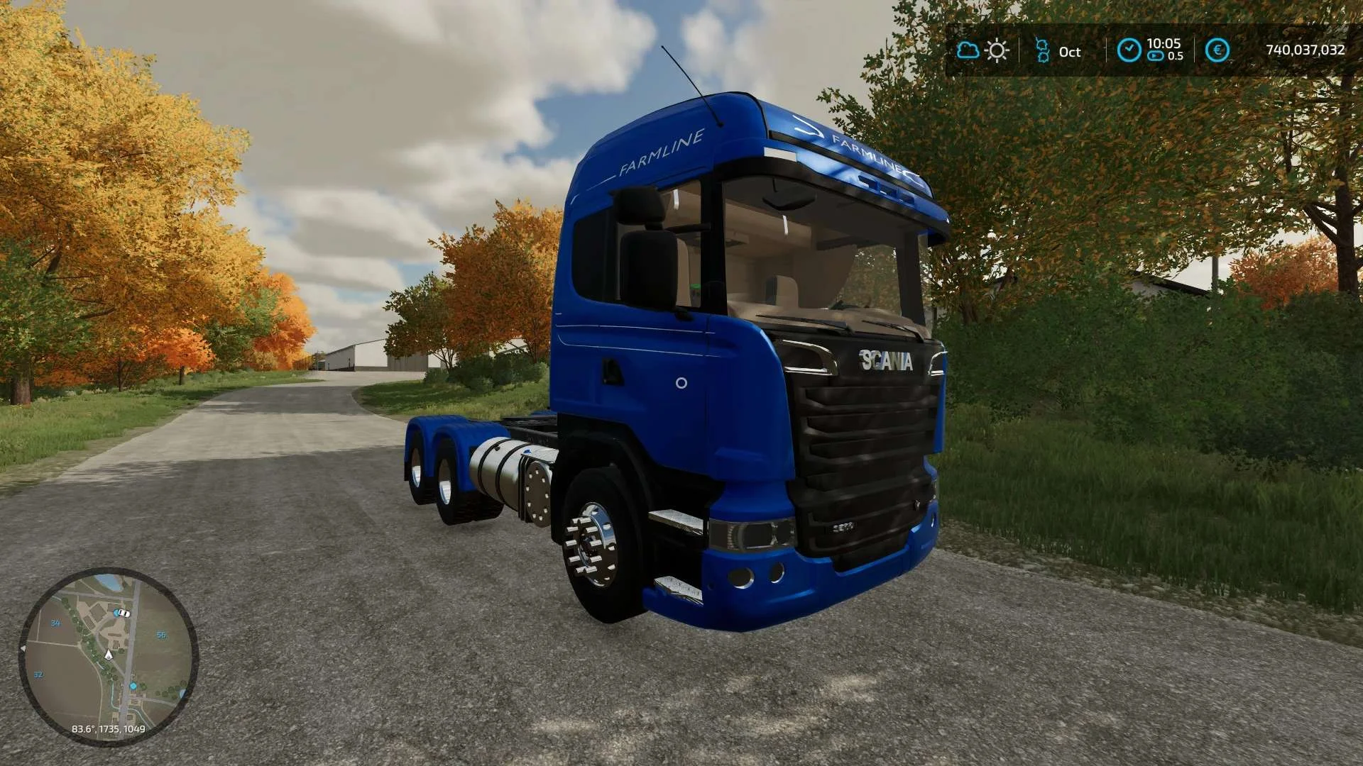 FarmLine Scania 6×4 v1.0 FS22 FS22 Mod Free Download