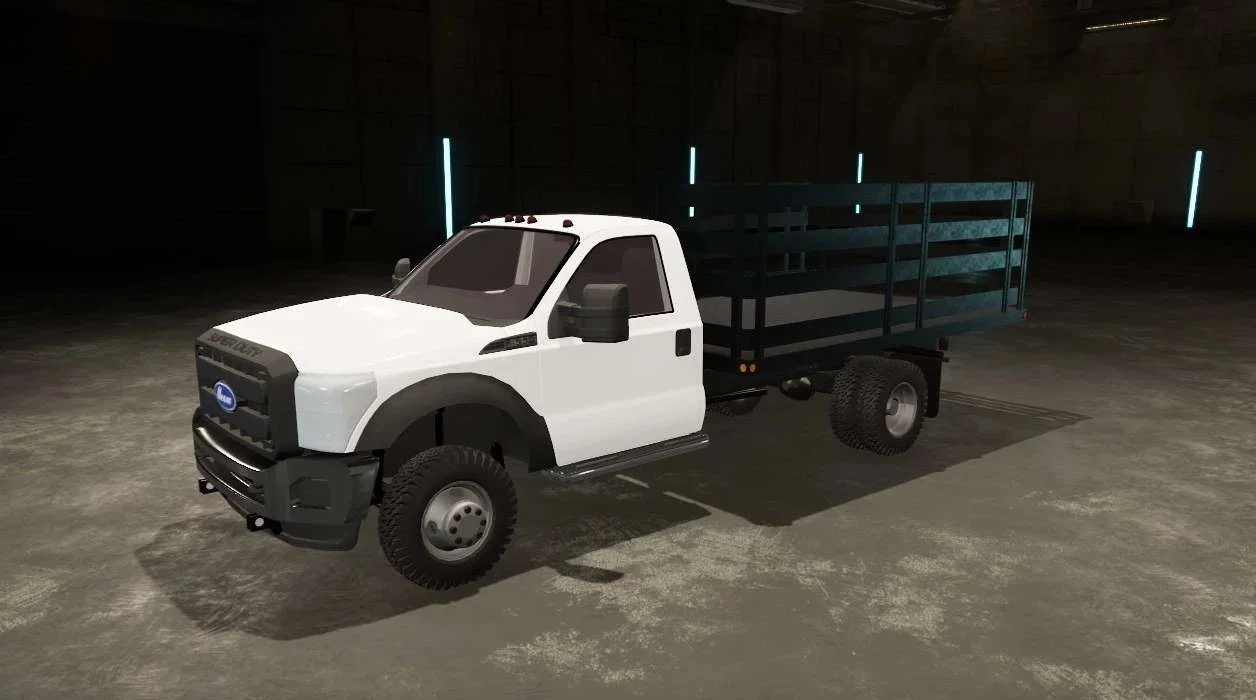 Ford F550 Stake Body Truck v1.0 FS22 FS22 Mod Free Download