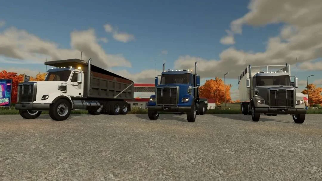 Freightliner Coronado 122SD Flatbed/AR Truck v1.0.0.1 FS22 FS22 Mod Free Download