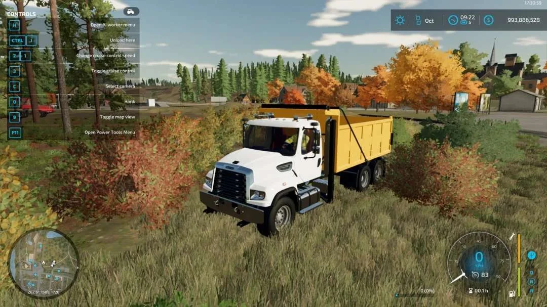 Freightliner fl114sd Converted v1.0.0.0 FS22 FS22 Mod Free Download