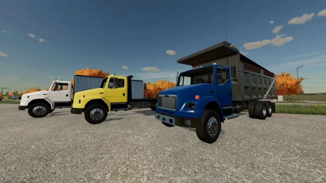 Freightliner FL80 flatbed/AR truck v1.0 FS22 FS22 Mod Free Download