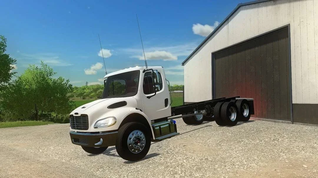 Freightliner M2 106 Flatbed/AR Truck v1.0 FS22 FS22 Mod Free Download