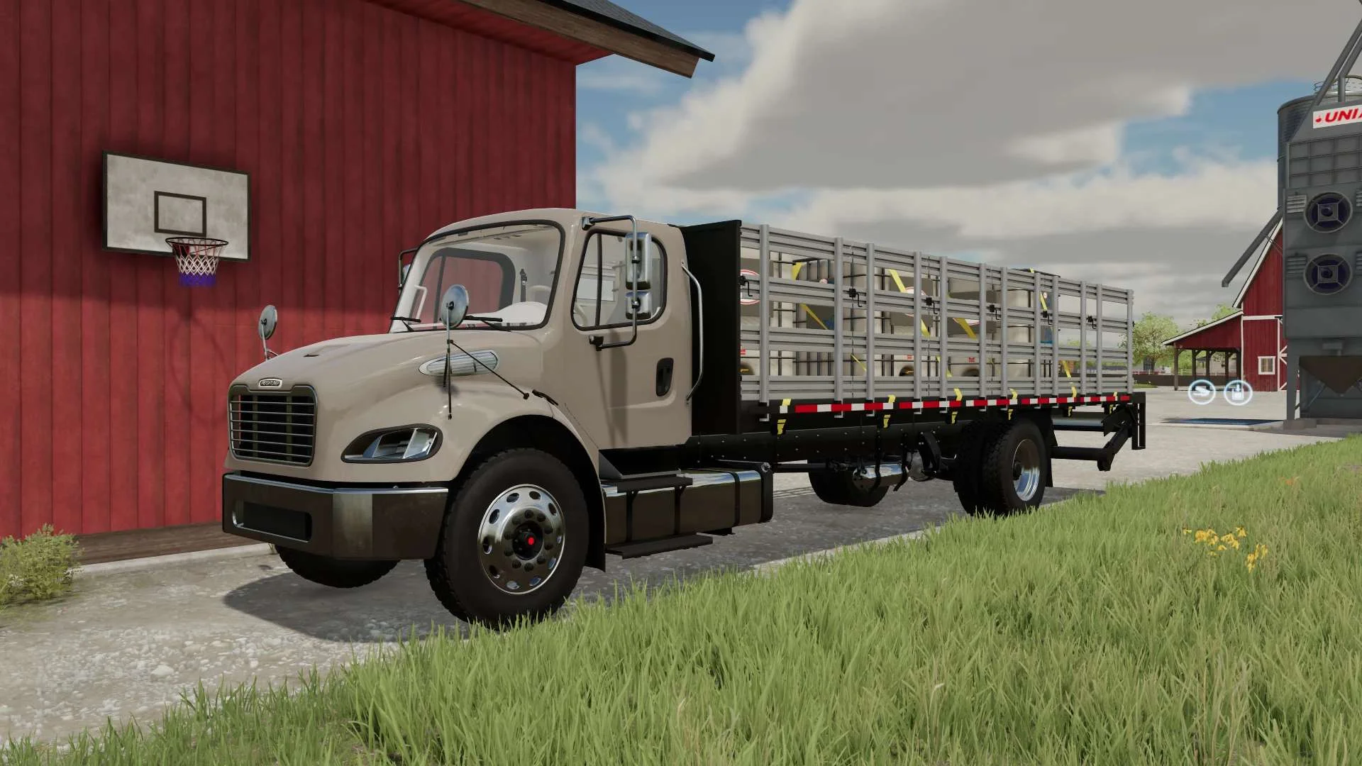 Freightliner M2 Stakebed v1.0 FS22 FS22 Mod Free Download