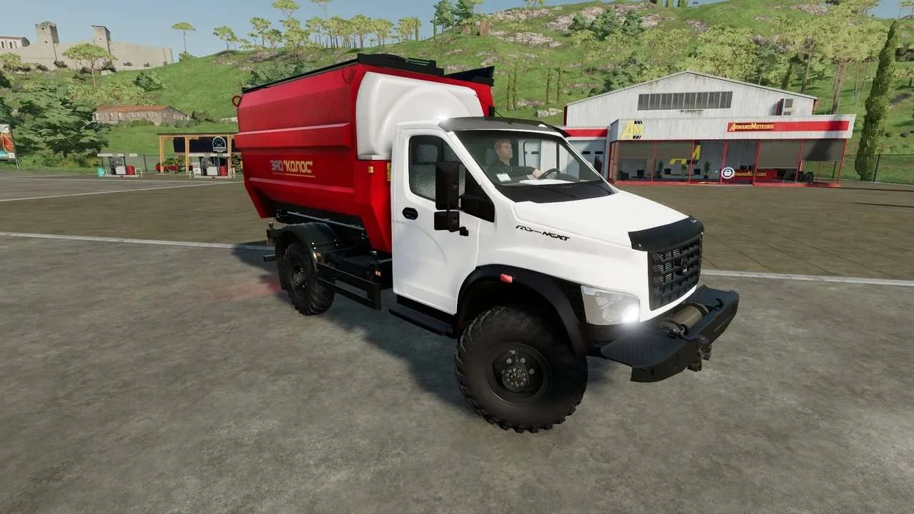 Gazon Next 4×4 Feed mixer v1.0 FS22 FS22 Mod Free Download