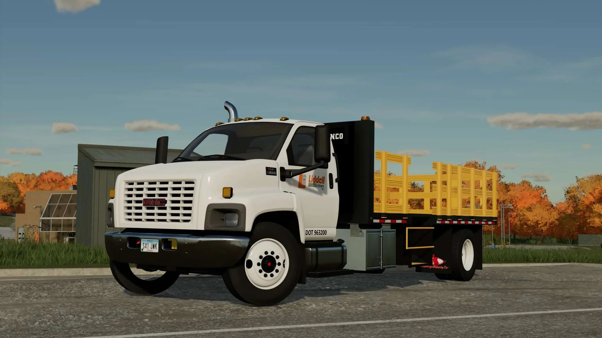 GMC C8500 Flatbed Cone Truck v1.0 FS22 FS22 Mod Free Download