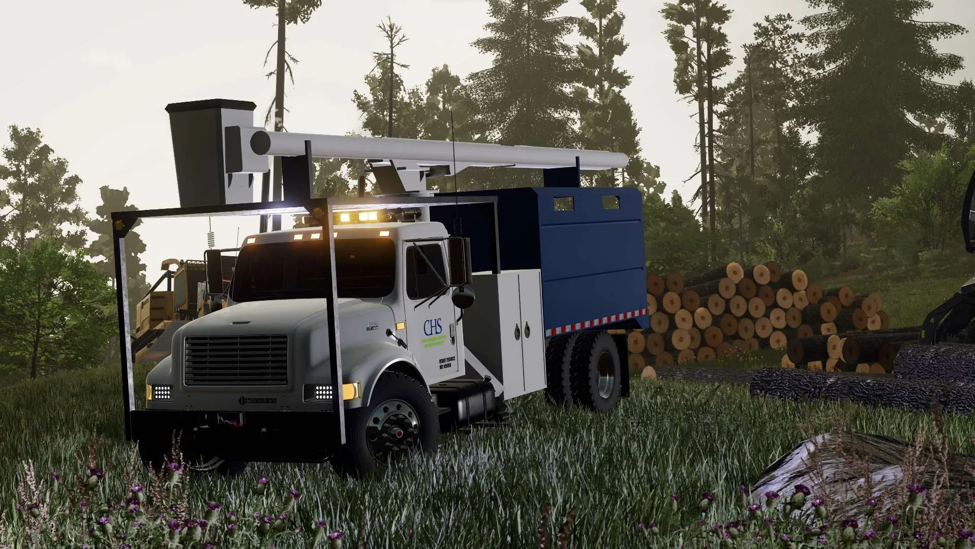 International 4900 Bucket Winch CHS v1.0 FS22 FS22 Mod Free Download