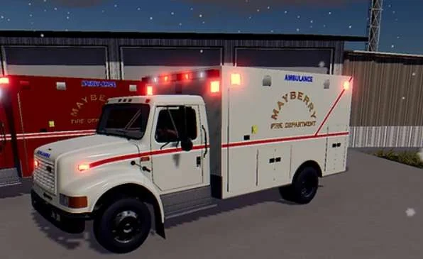 International 4900i ambulance v1.0 FS22 FS22 Mod Free Download