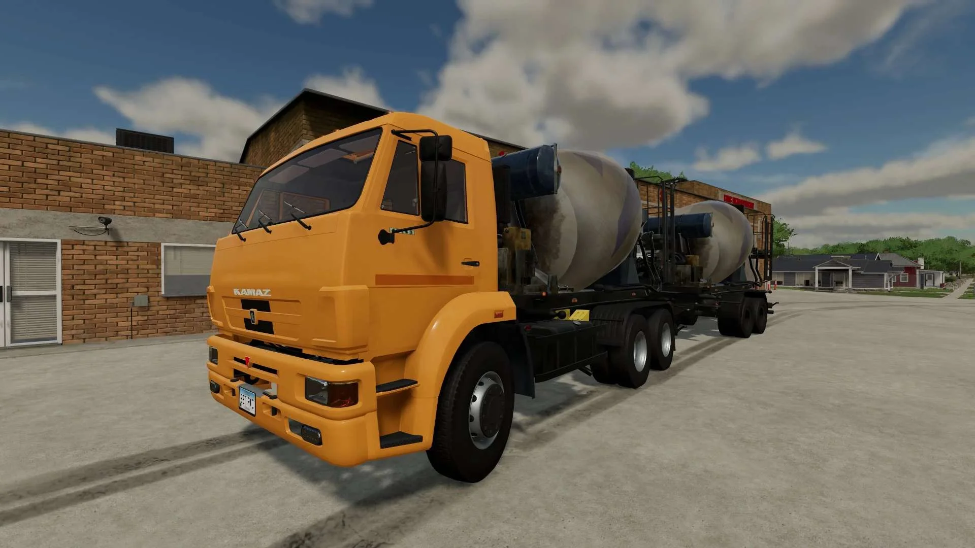 Kamaz 45143 concrete mixer v2.0 FS22 FS22 Mod Free Download
