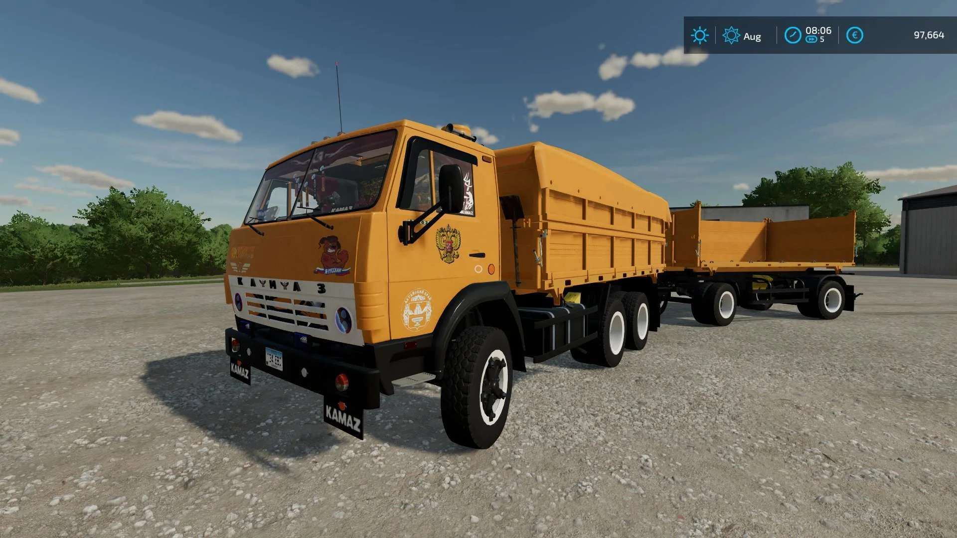 Kamaz 55102 VF v1.0 FS22 FS22 Mod Free Download