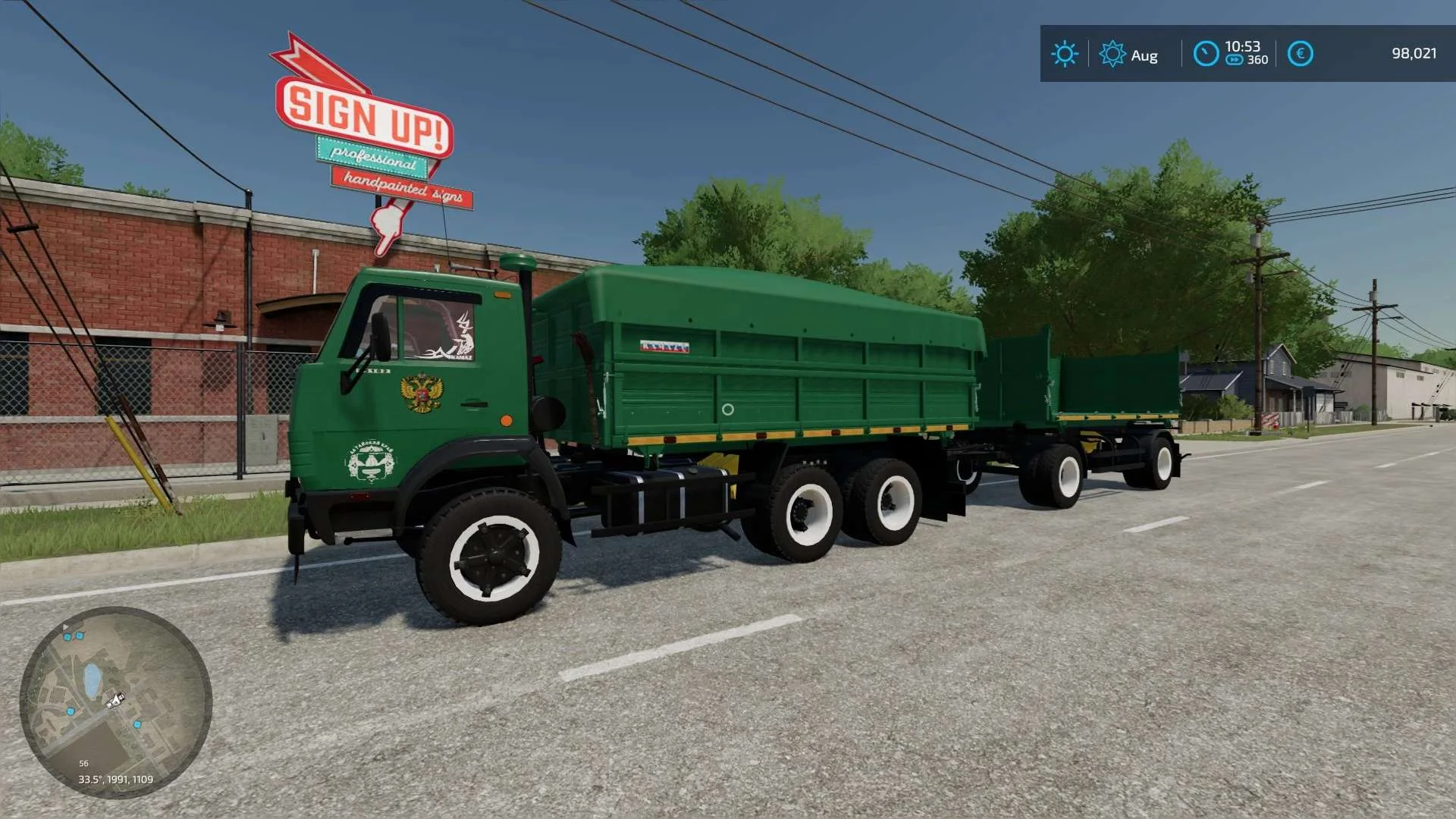 Kamaz 55102 VF2 v1.0.0.1 FS22 FS22 Mod Free Download