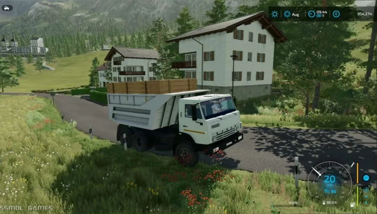 KAMAZ 55111 Agro V1.0 FS22 FS22 Mod Free Download