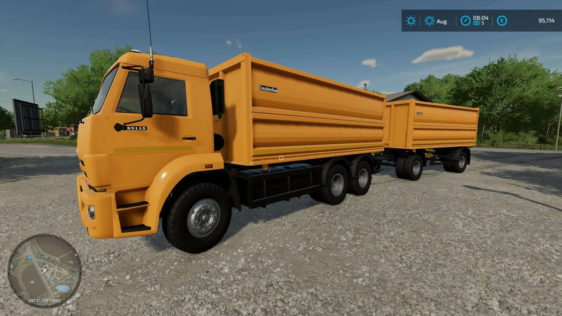 Kamaz 65111 A v1.0 FS22 FS22 Mod Free Download