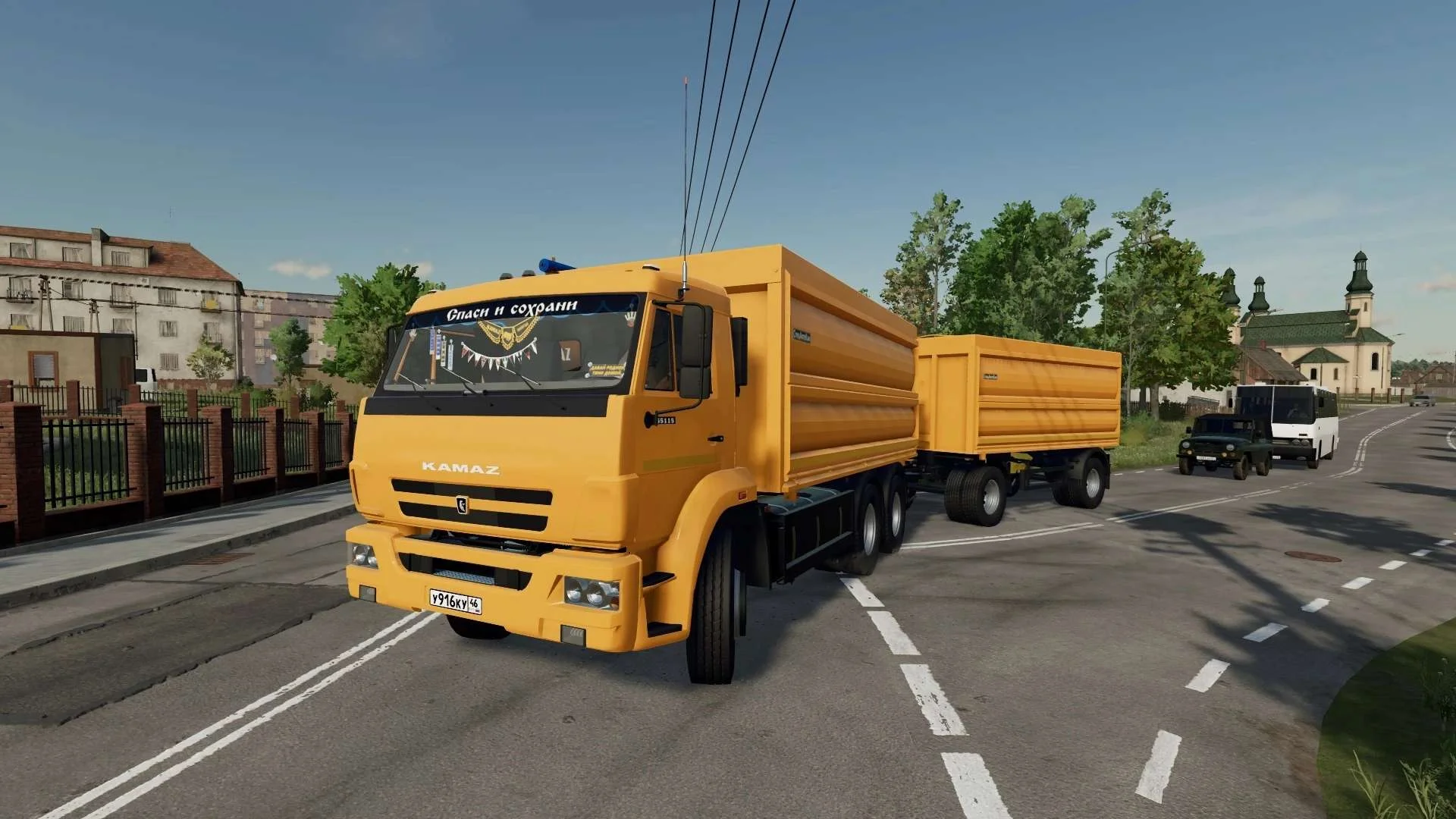 KamAZ-65115A & Trailer v1.0 FS22 FS22 Mod Free Download