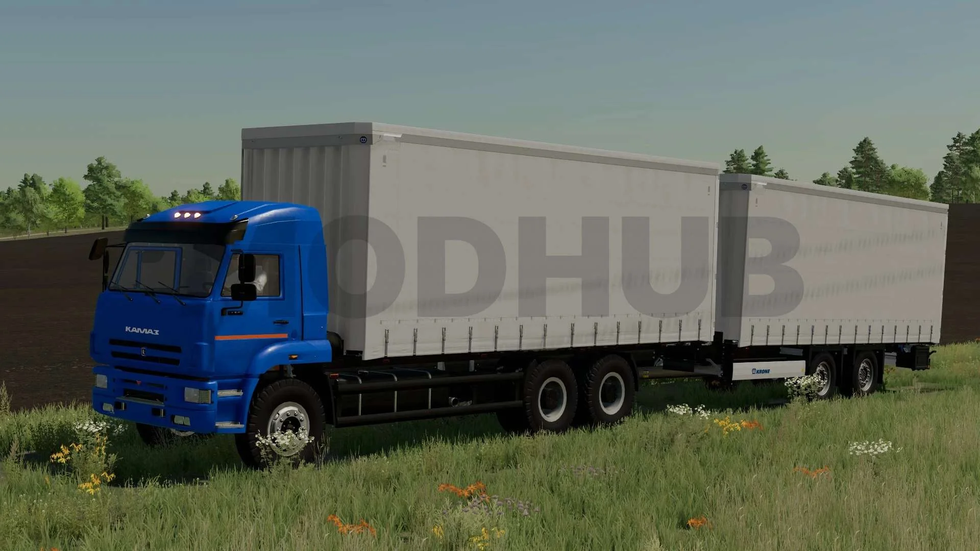 Kamaz 6520 Curtain v1.0 FS22 FS22 Mod Free Download