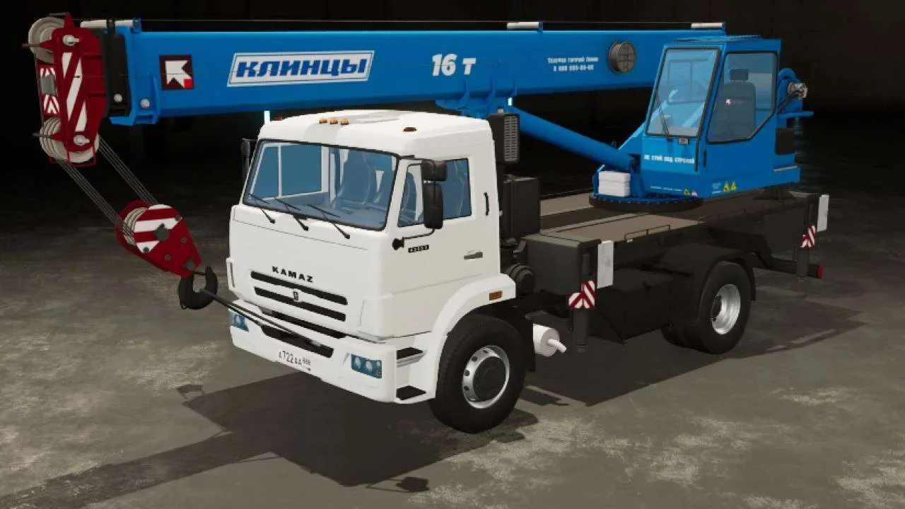 Kamaz Crane Klincy 4×2 v1.0 FS22 FS22 Mod Free Download