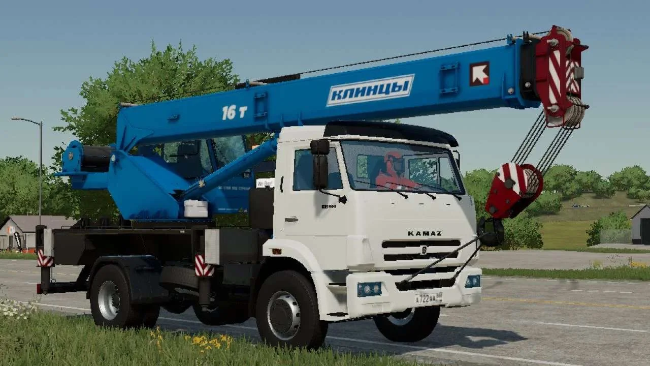 Kamaz crane Klincy 4×2 v3.0 FS22 FS22 Mod Free Download