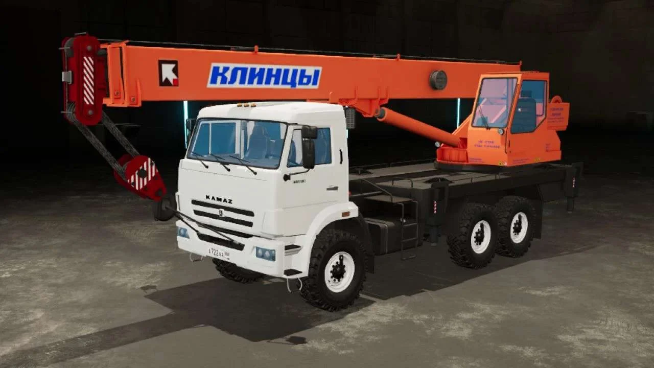 Kamaz crane Klincy 6×6 V1.0 FS22 FS22 Mod Free Download
