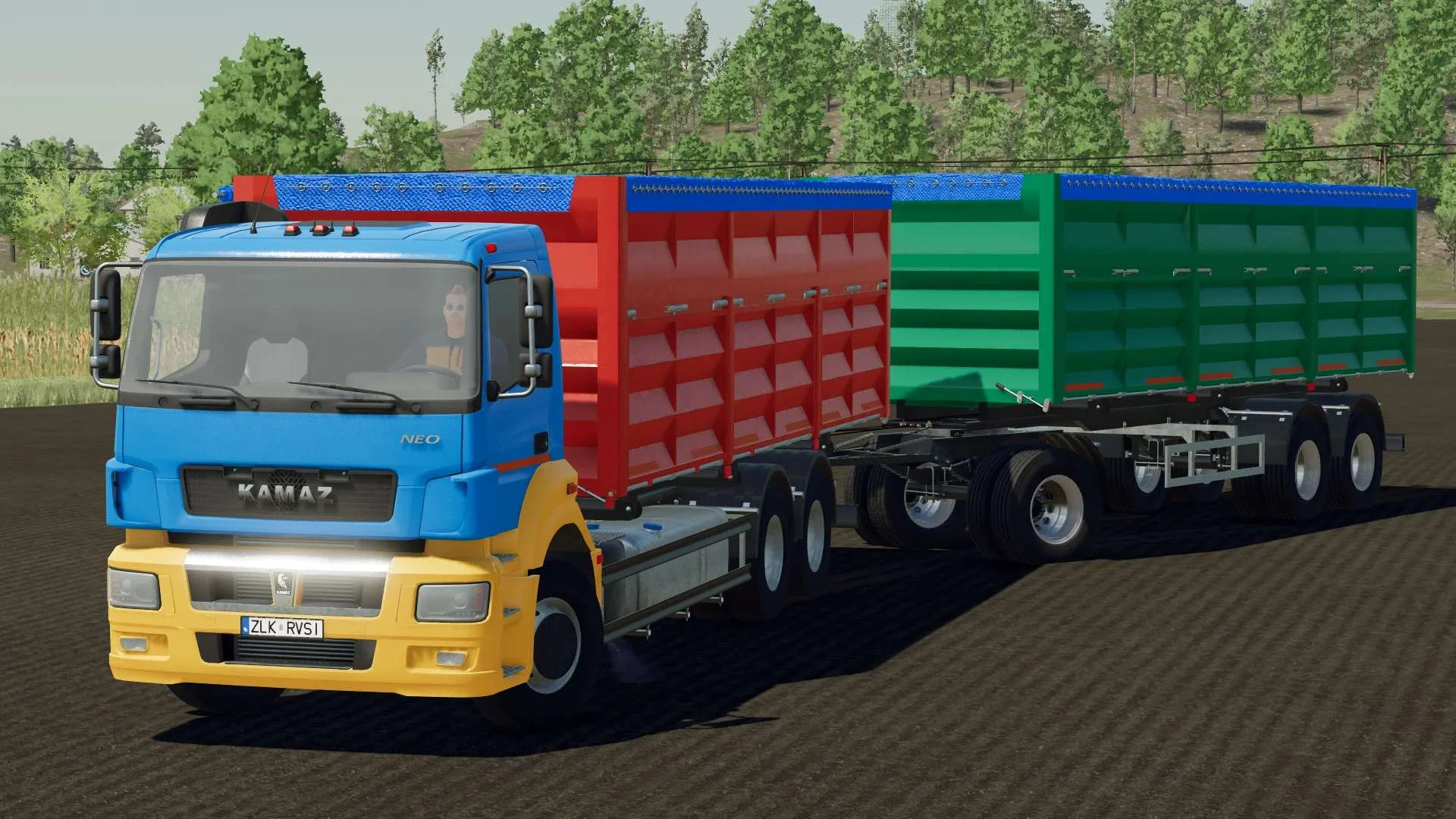 Kamaz Neo & Trailer v1.0 FS22 FS22 Mod Free Download
