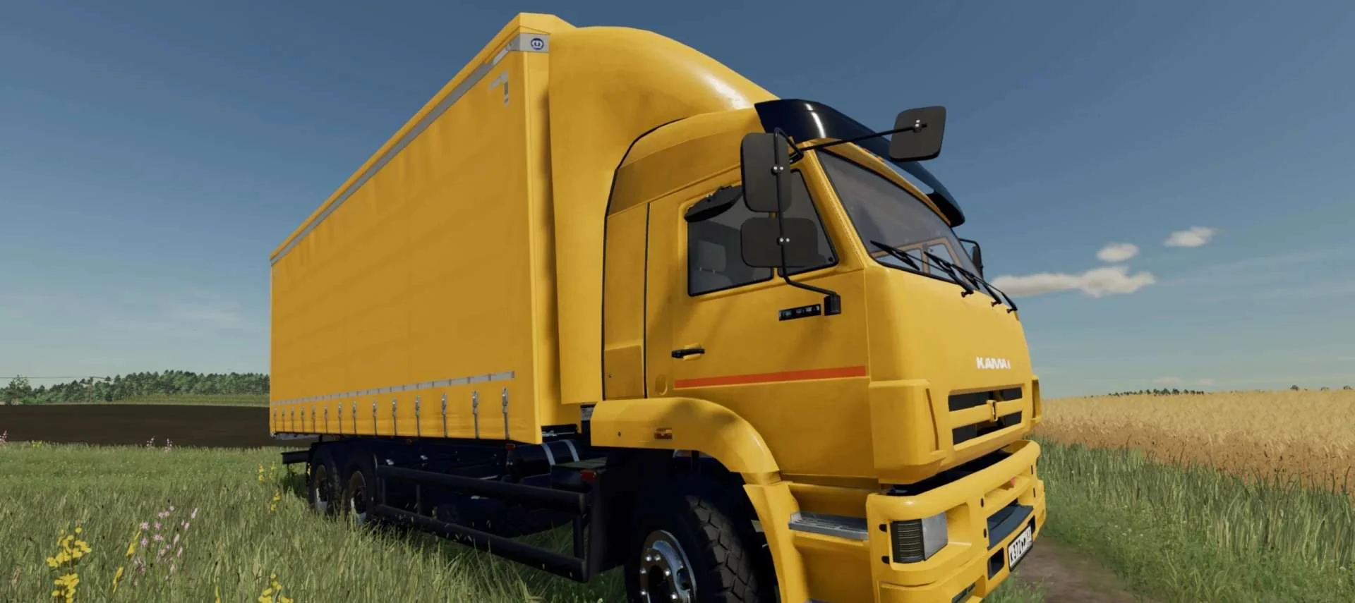 Kamaz Profiliner + Tandem v1.0 FS22 FS22 Mod Free Download
