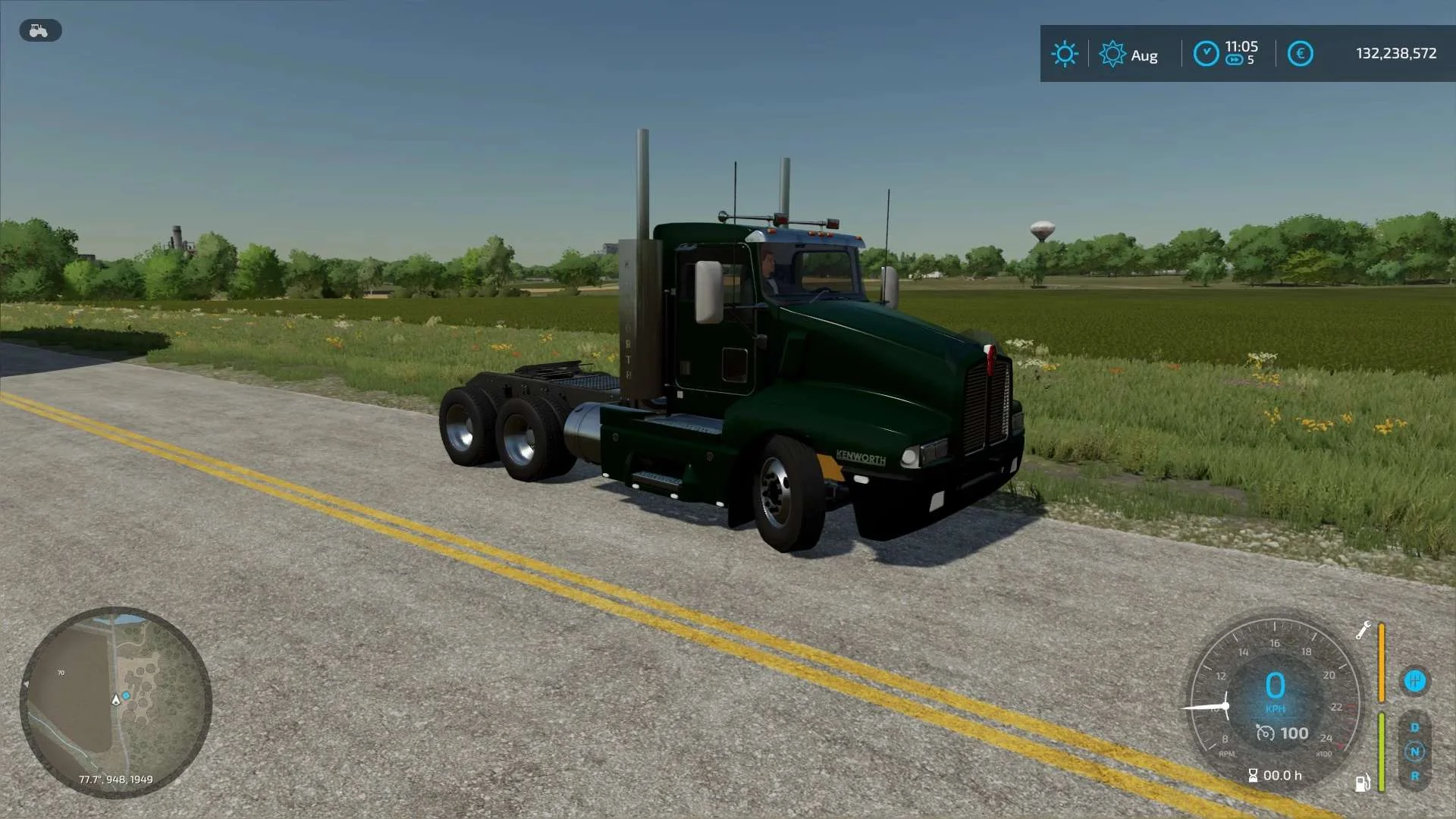 Kenworth T600 Day Cab v1.0 FS22 FS22 Mod Free Download