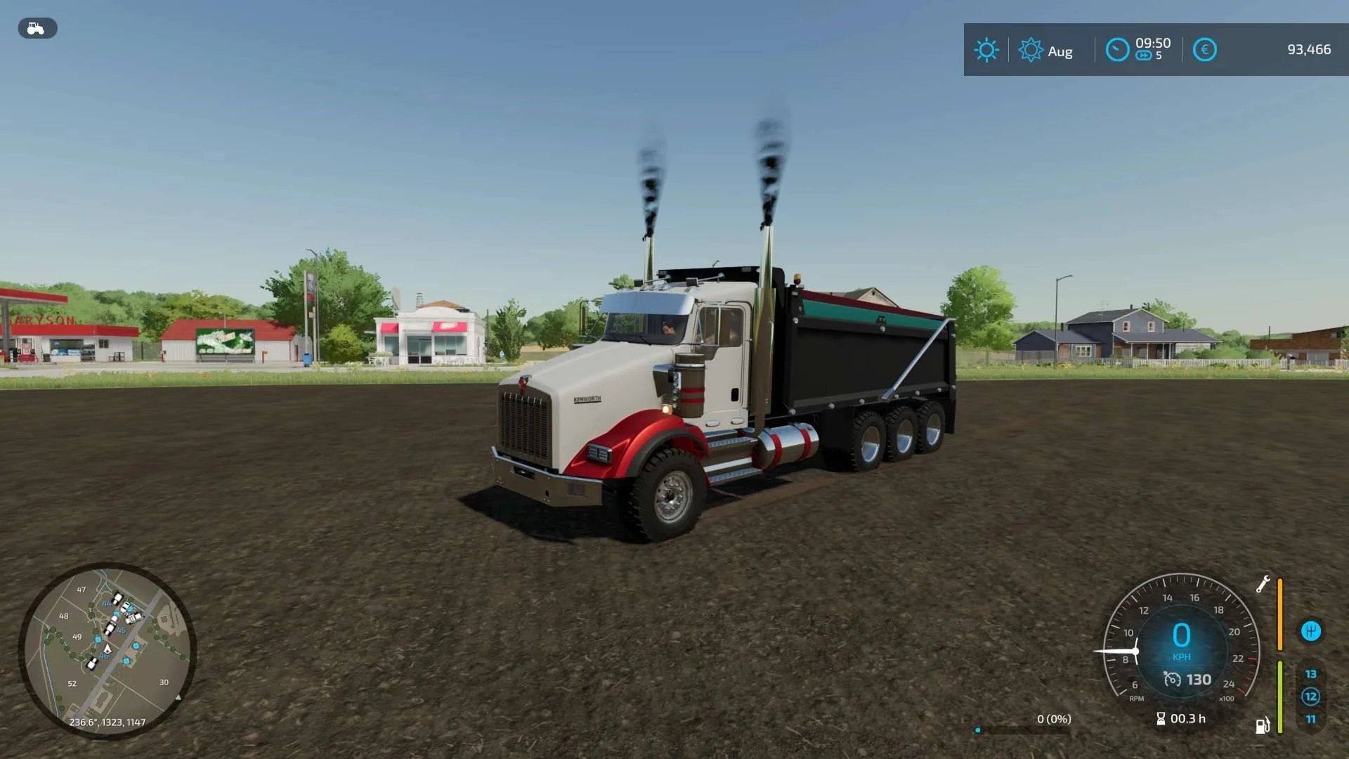 Kenworth T800 Dump Truck V2.0 FS22 FS22 Mod Free Download