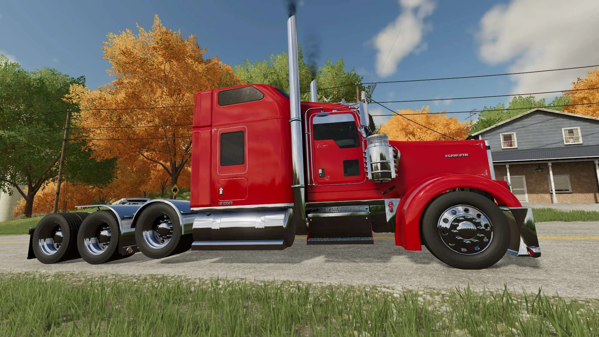Kenworth W900L Custom v3.5 FS22 FS22 Mod Free Download