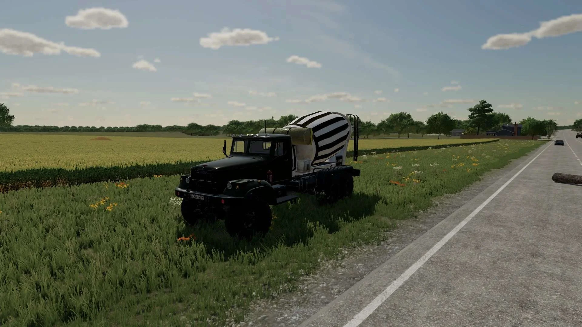 KRAZ 255B CONCRETE MIXER v2.0 FS22 FS22 Mod Free Download