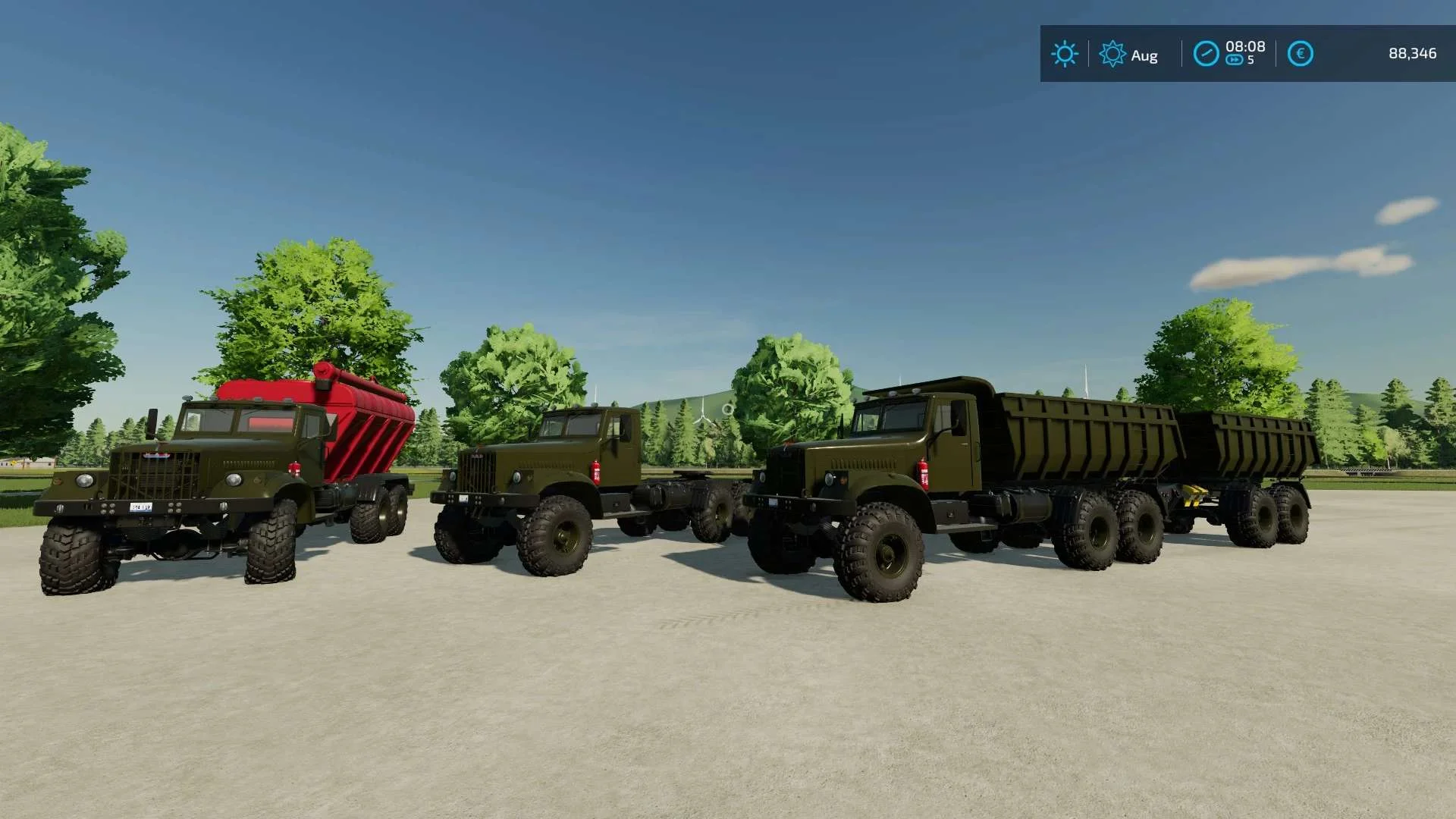 KRAZ-255V v1.0 FS22 FS22 Mod Free Download