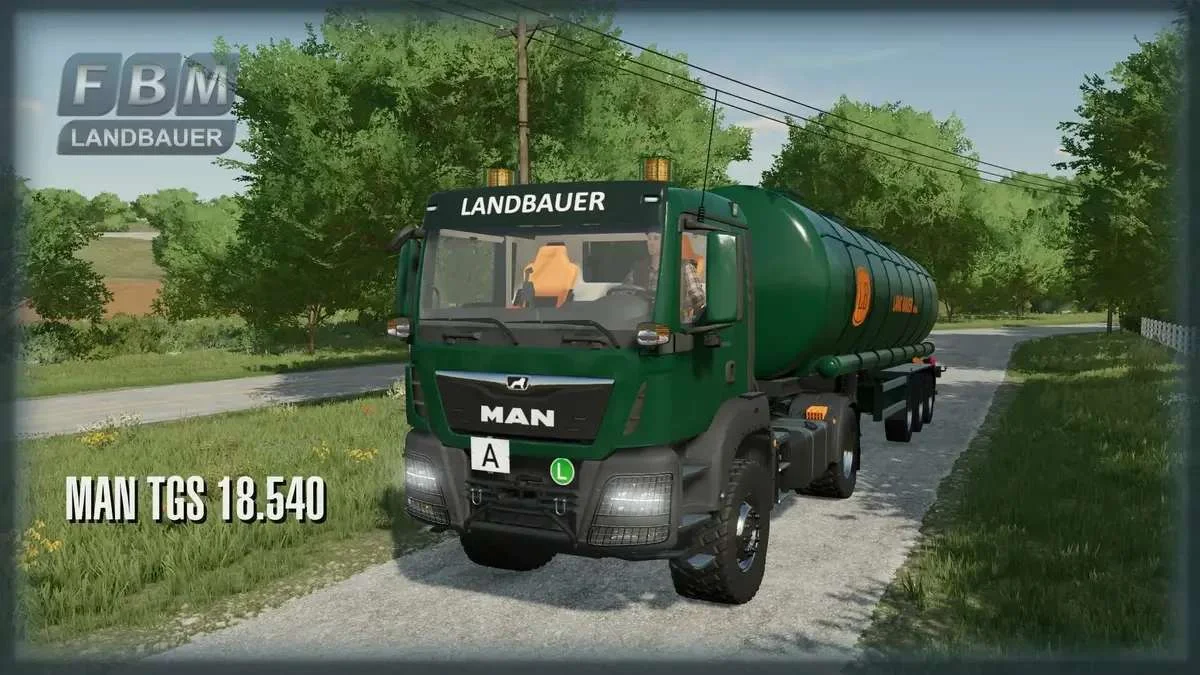 Landbauer TGS 18.540 4×4 v1.2 FS22 FS22 Mod Free Download