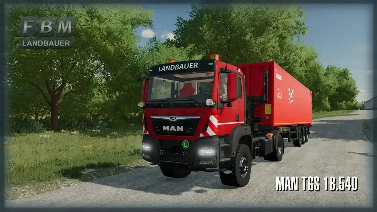 Landbauer TGS 18.540 4×4 v1.3 FS22 FS22 Mod Free Download