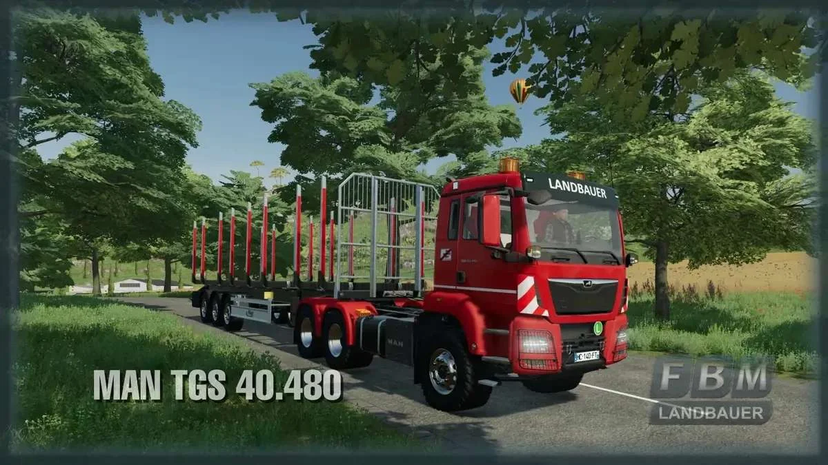 Landbauer TGS 40.480 6×6 v1.1.1 FS22 FS22 Mod Free Download
