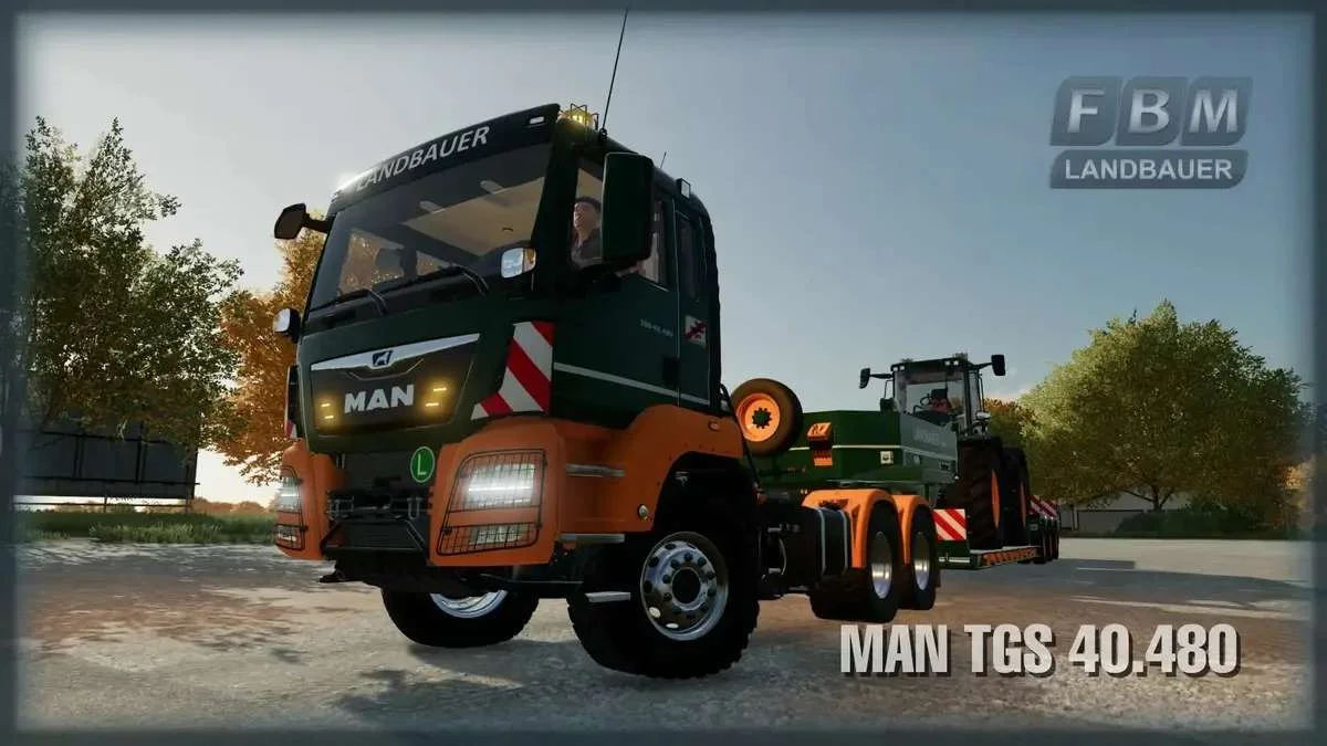 Landbauer TGS 40.480 6×6 v1.1 FS22 FS22 Mod Free Download