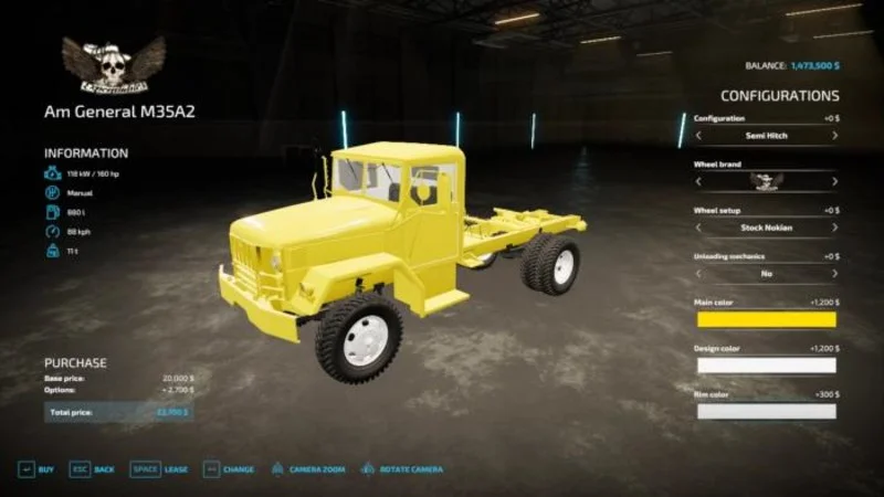 M35a2 Deuce And A Half V1.0 FS22 FS22 Mod Free Download