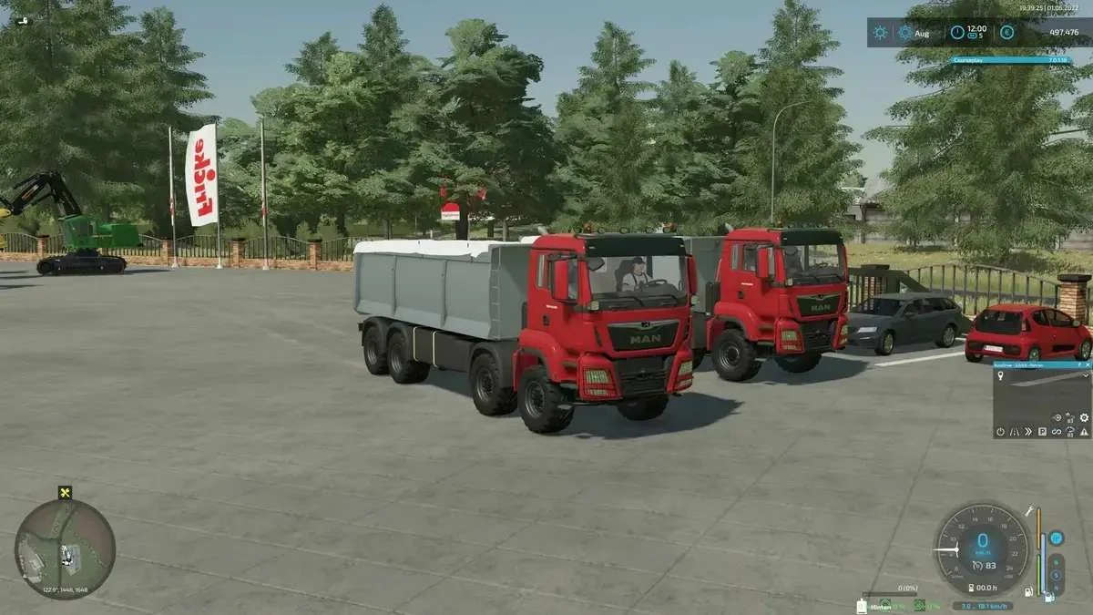 MAN TGS 18.500 Kipper modified 8×8 v2.1 FS22 FS22 Mod Free Download