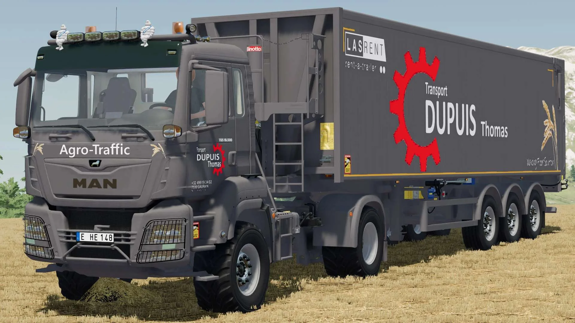 MAN TGS 18.500 Transport Dupuis Thomas & Trailer v1.0 FS22 FS22 Mod Free Download