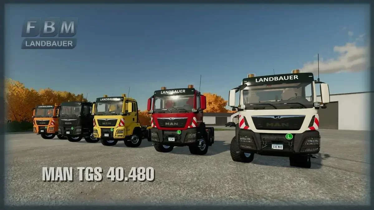MAN TGS 40.480 6×6 v1.2 FS22 FS22 Mod Free Download