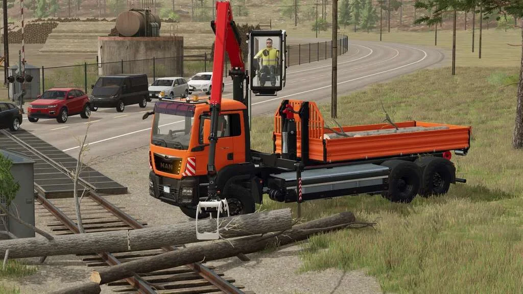 MAN TGS Crane HKL v1.0 FS22 FS22 Mod Free Download
