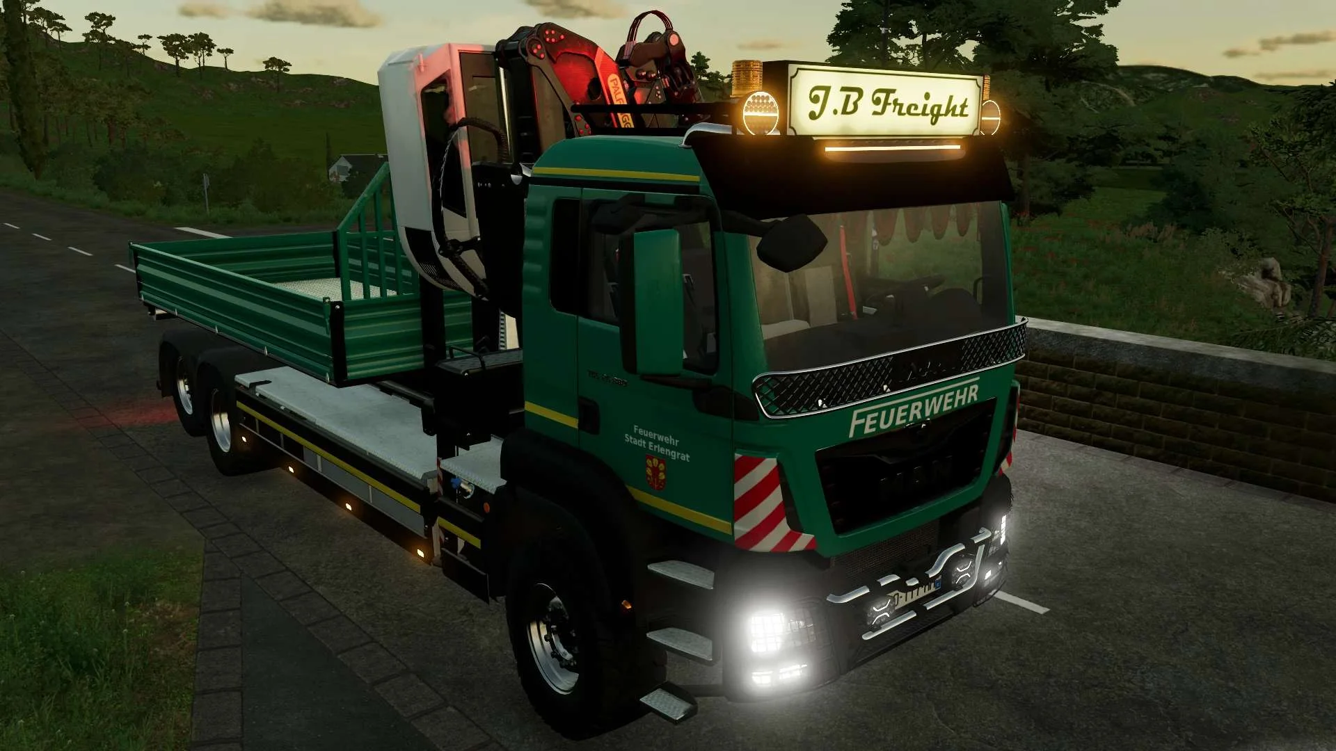 MAN TGS Crane HKL v2.0 FS22 FS22 Mod Free Download