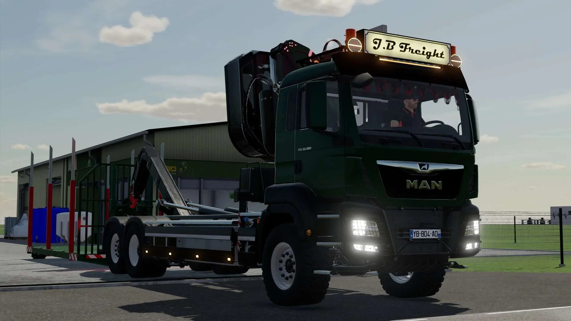 MAN TGS HKL + Crane (Edit) v1.0 FS22 FS22 Mod Free Download