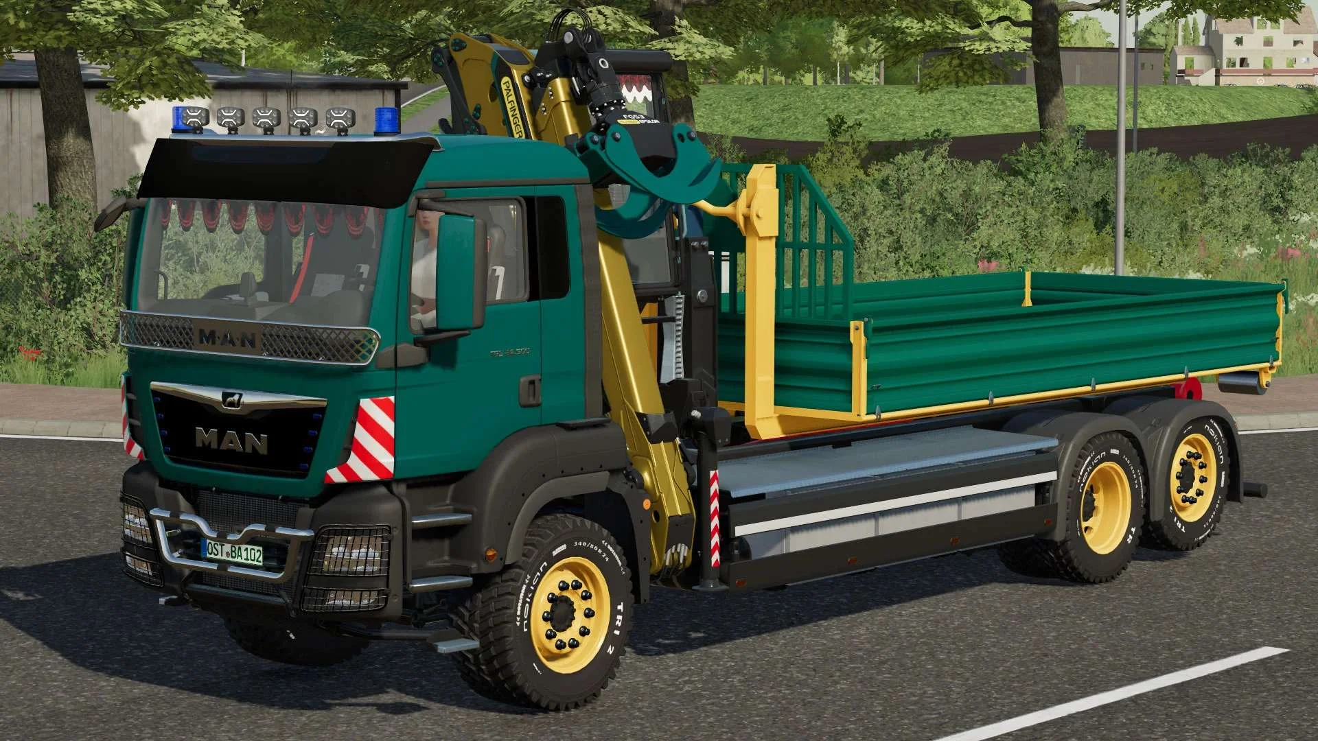 MAN TGS HKL Truck with Crane v1.0 FS22 FS22 Mod Free Download
