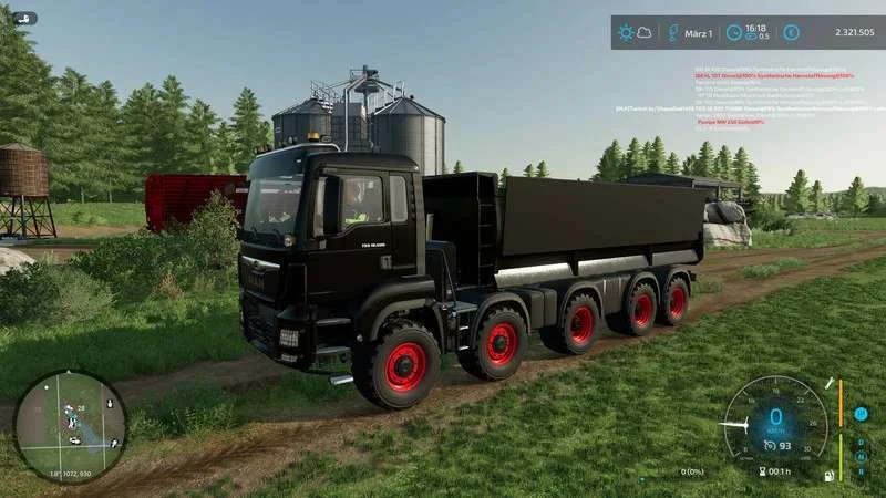 MAN TGS18500 Tipper 59.000l v1.0 FS22 FS22 Mod Free Download